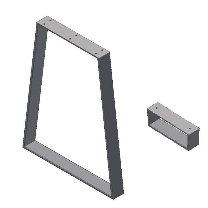 Ніжки металеві для столу модифікаця СТ37-1Н 